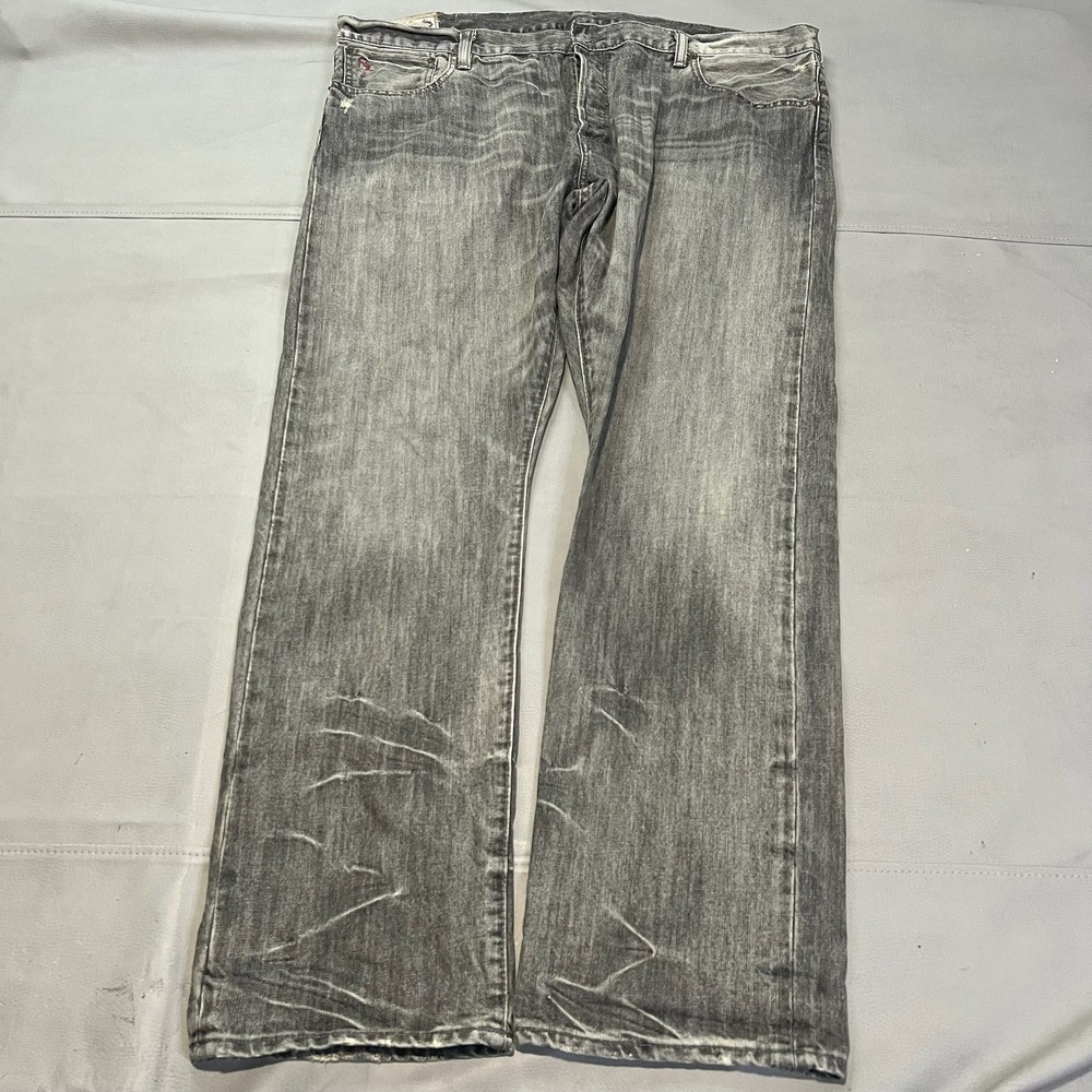 Polo Ralph Lauren Men Varick Slim Straight 42x32 Whisker Marbled Jean Western-